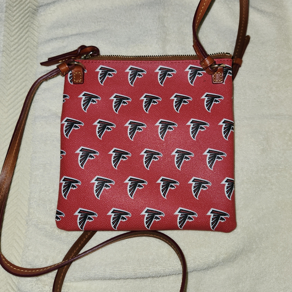 Dooney & Bourke Red Crossbody Bag with Team Logo - Picture 2 of 5